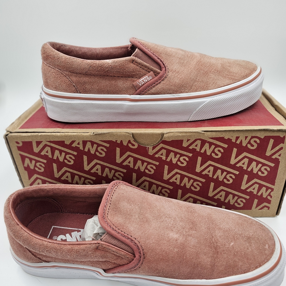 Vans Dusty Rose Suede Slip-On Shoes